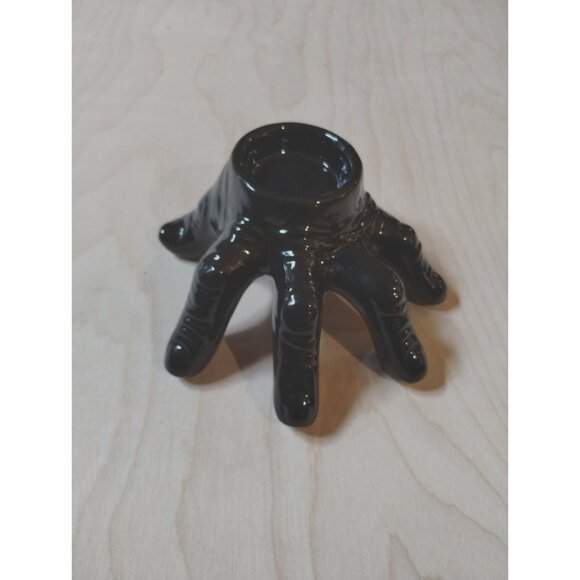 Other - Halloween Spider Black Hands Fingers Thing Ceramic Tealight Candle Holder Home D